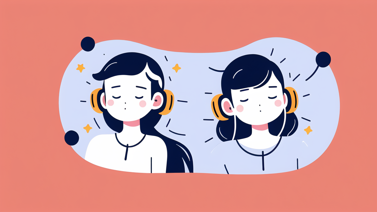 sleeping with headphone